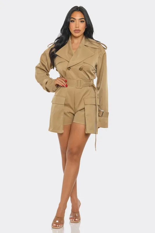 Sophisticated Utility Romper