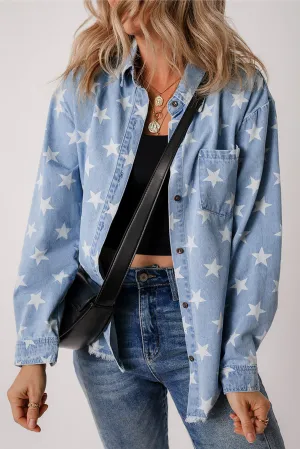 Star Denim Raw Hem Jacket