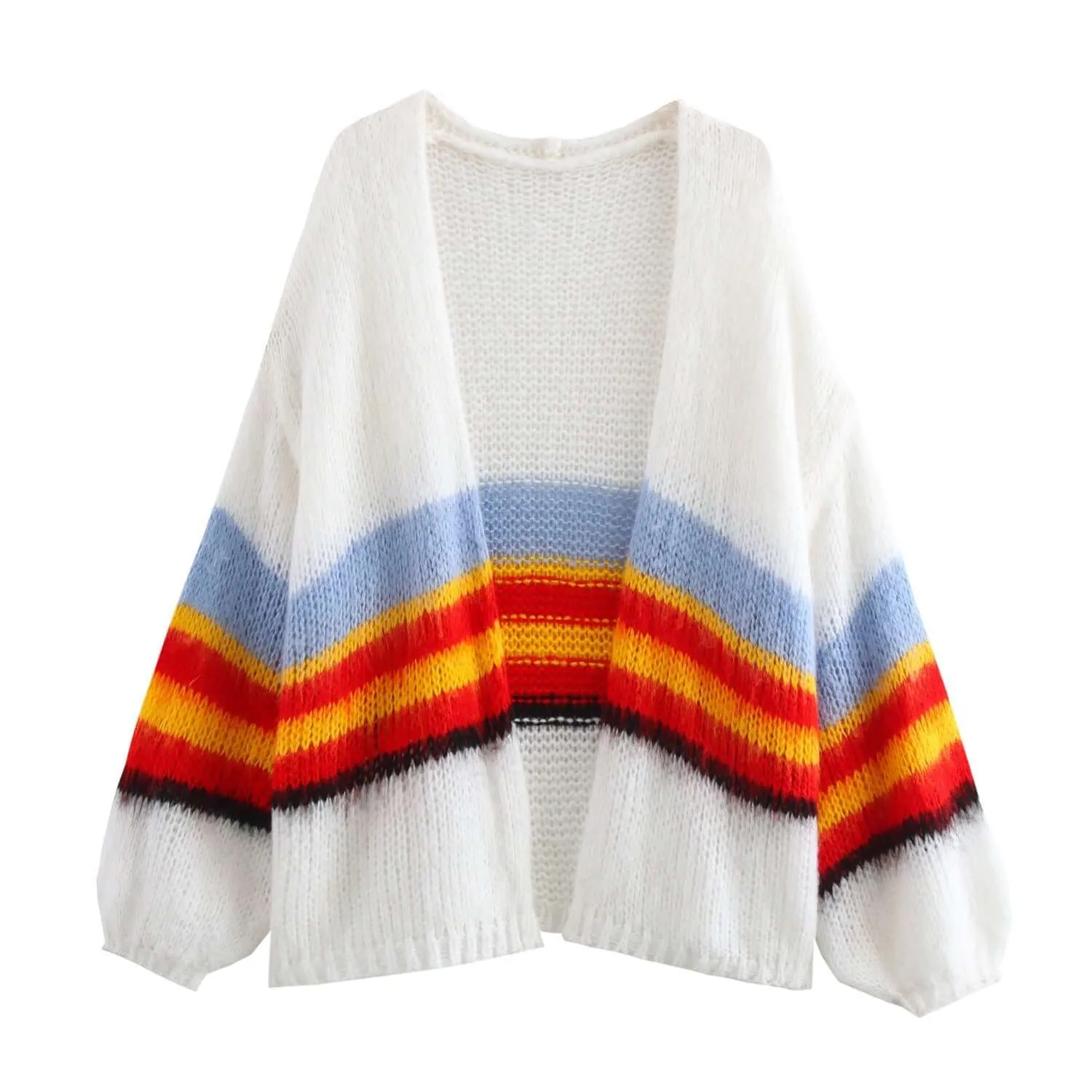 Striped Long-sleeved Casual Loose Sweater