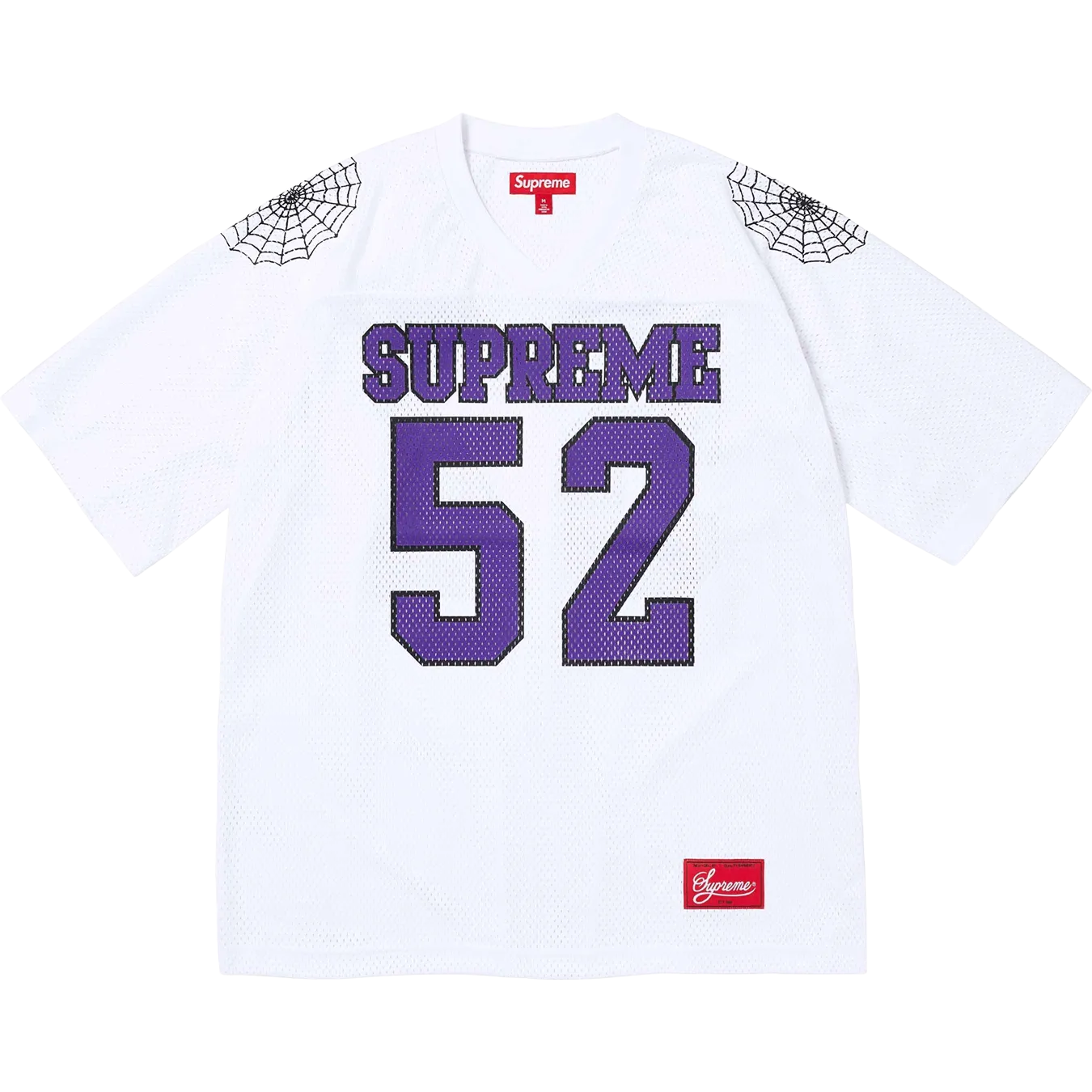 Supreme Spiderweb Football Jersey 'White'