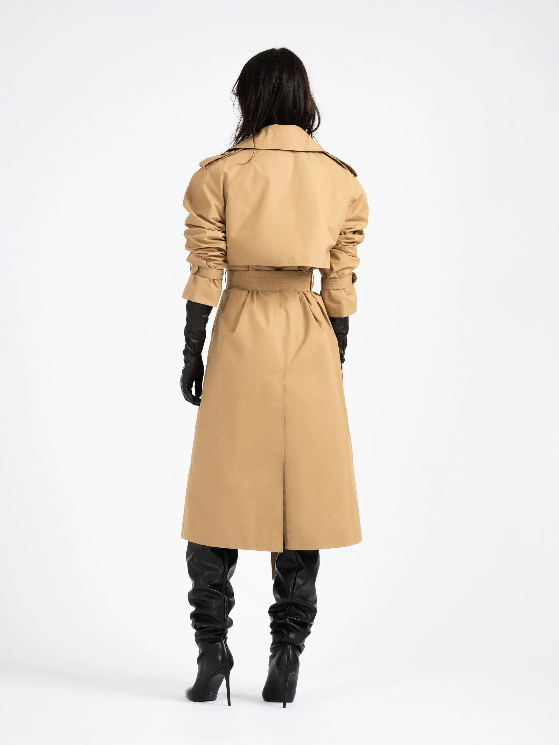 TELEKI waterproof cotton trench coat