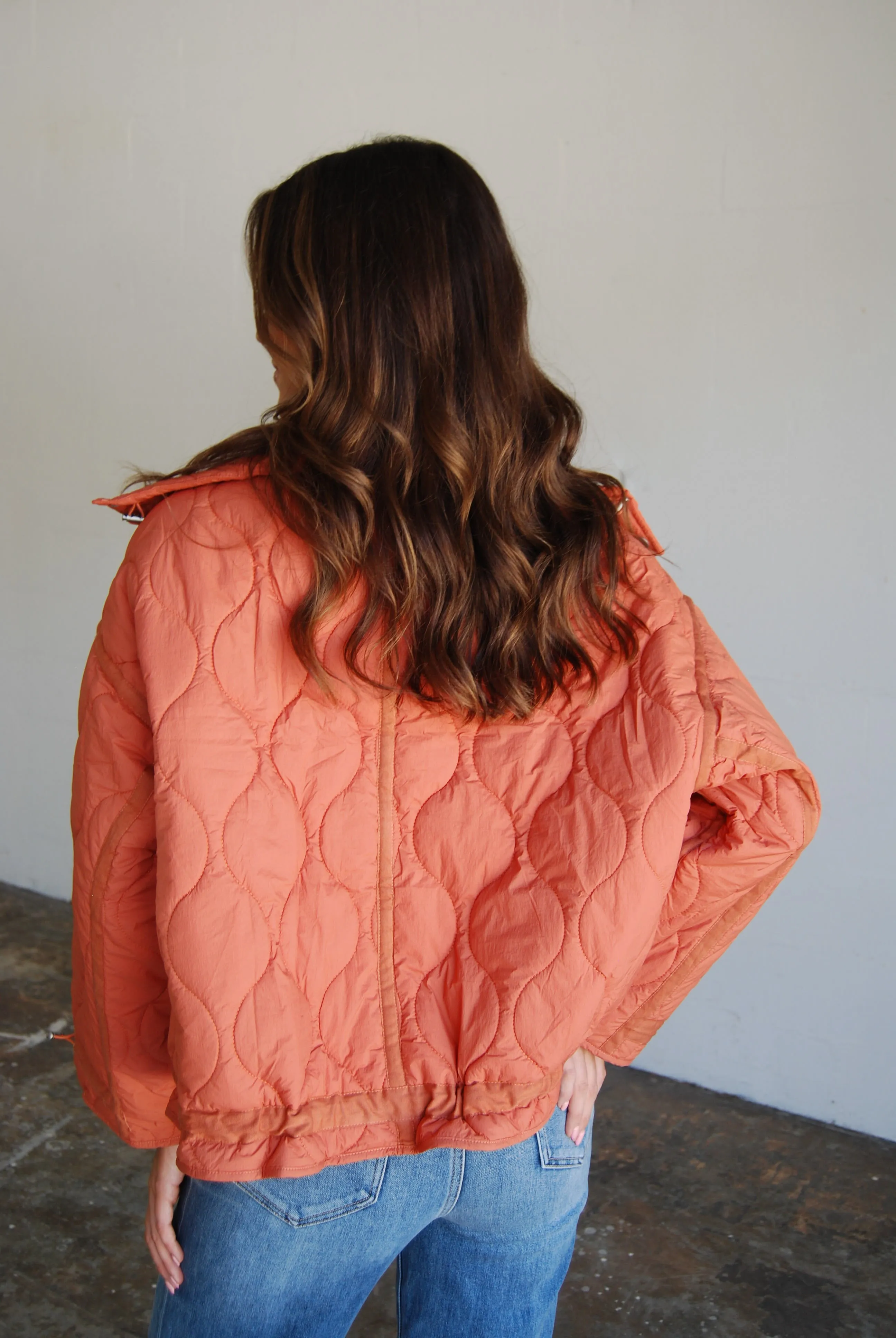 Truly Terracotta Quilted Jacket