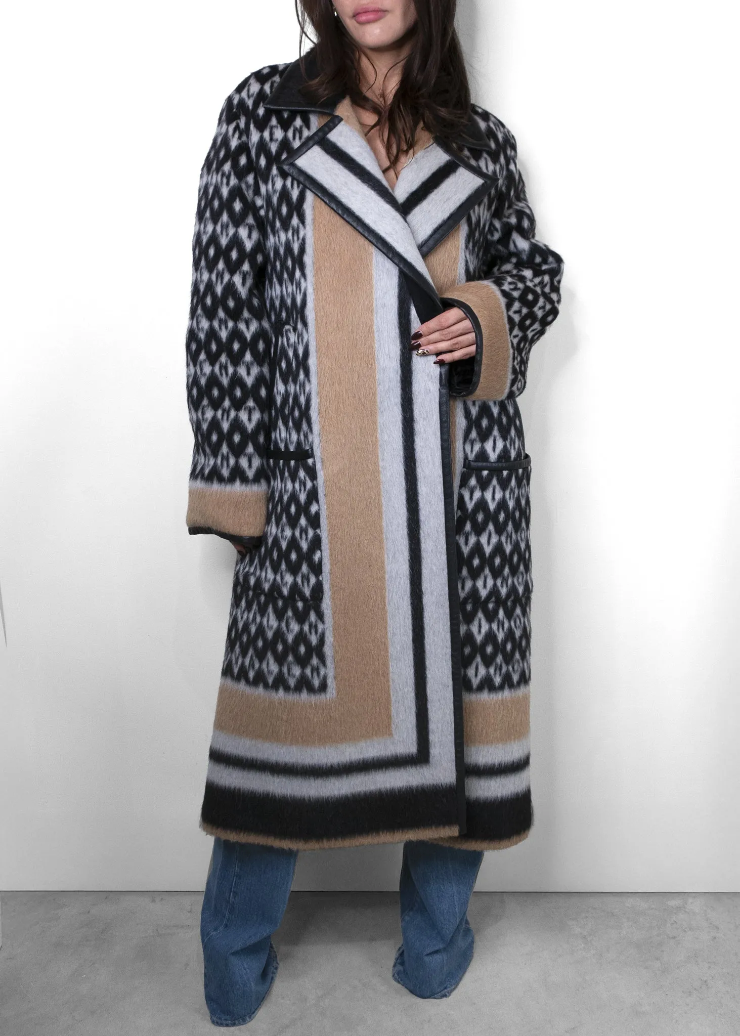 Valentino Foulard Archive Jacquard Coat