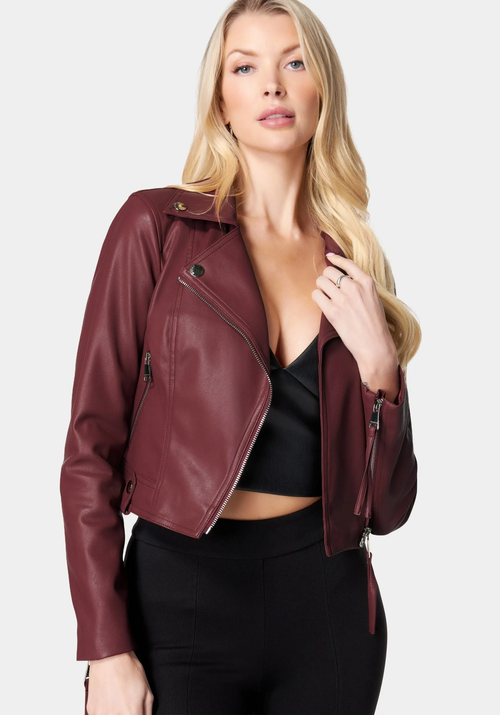 Vegan Leather Moto Jacket