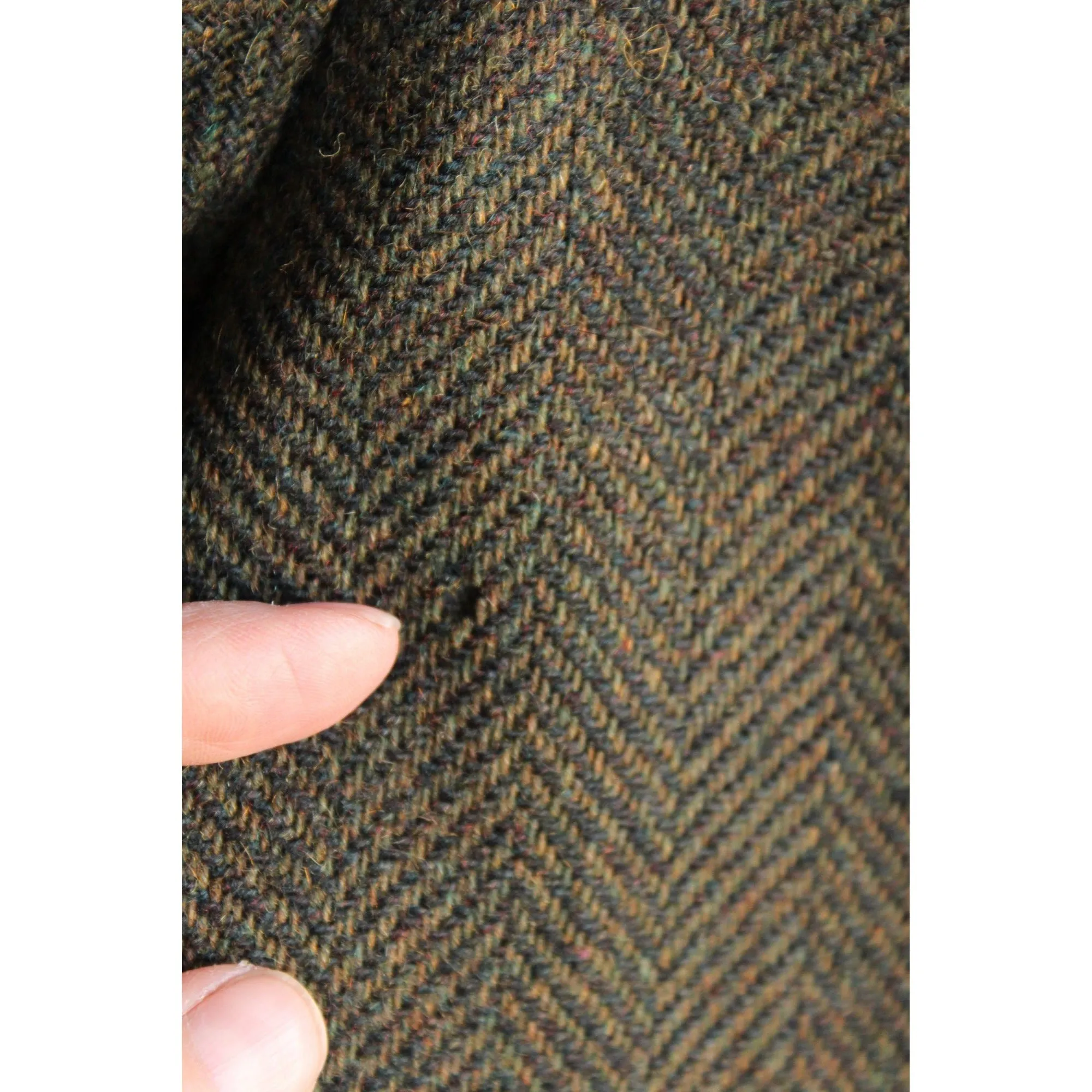 Vintage 1960s 1970s Green Wool Tweed Jacket