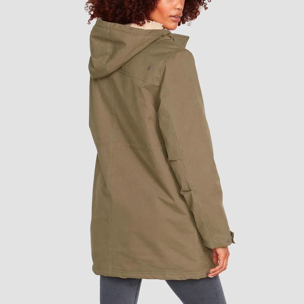 Volcom Less Is More 5K Parka Jacket Wintermoss - Womens