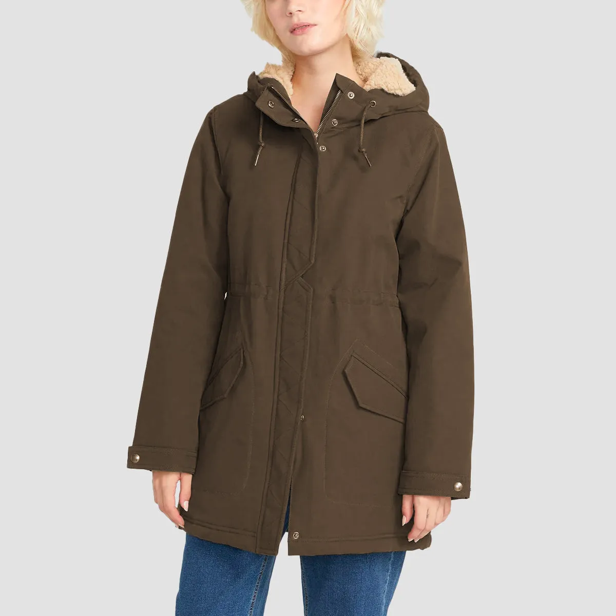 Volcom Less Is More 5K Parka Jacket Wren - Womens