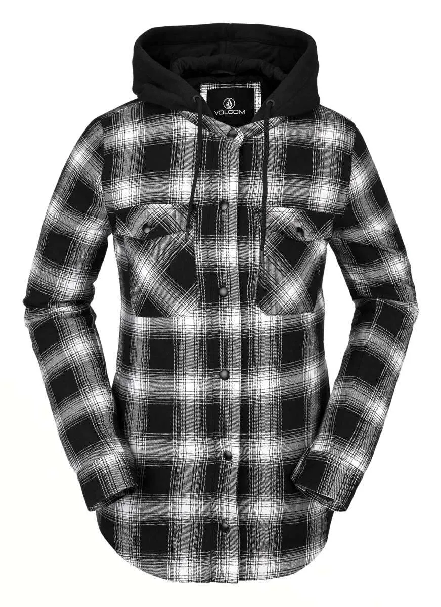 Volcom Women's Hooded Flannel Jacket 2022