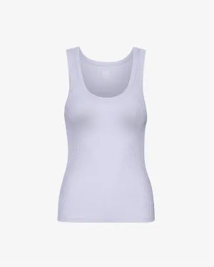 Women Organic Rib Tank Top - Soft Lavender