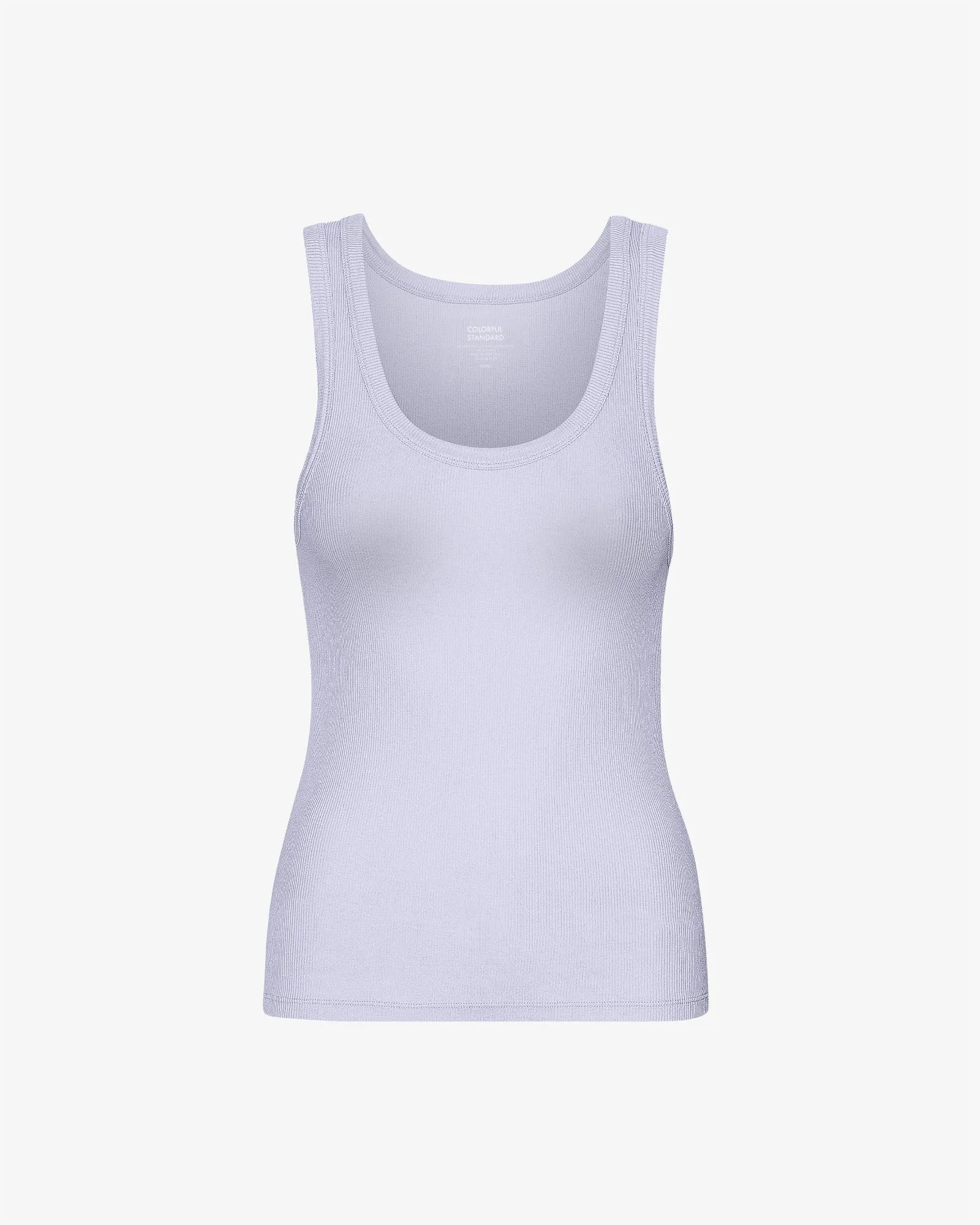 Women Organic Rib Tank Top - Soft Lavender